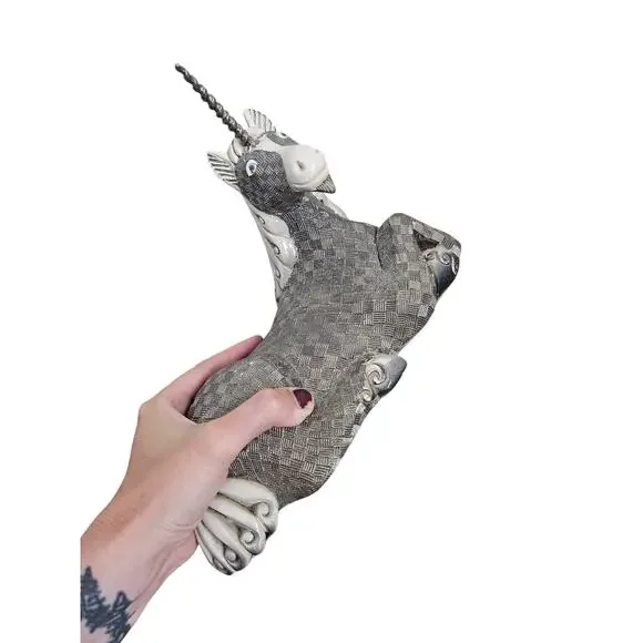 Rinconada Unicorn Figure Wildlife Series Large Limited Edition Hand Made Uruguay